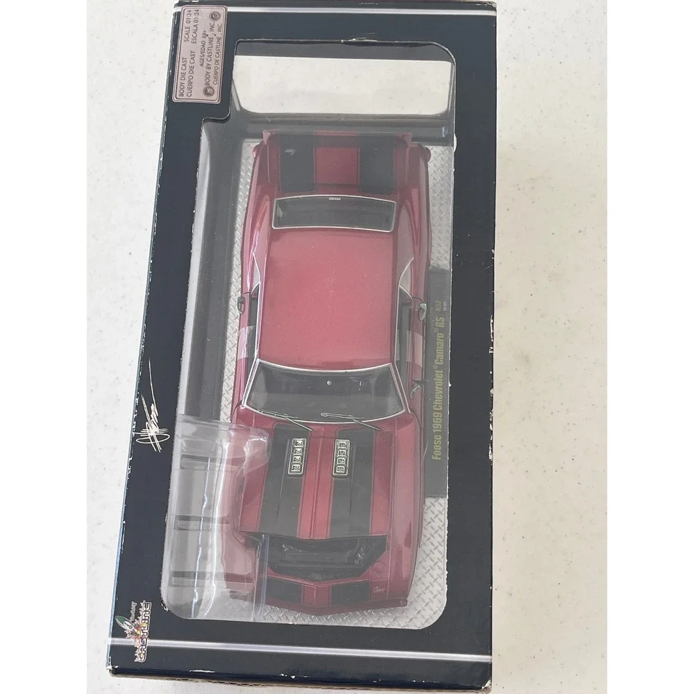 M2 Machines Foose 1969 Chevrolet Camaro RS Red 1:24‎ Diecast Model Car R52 16-03